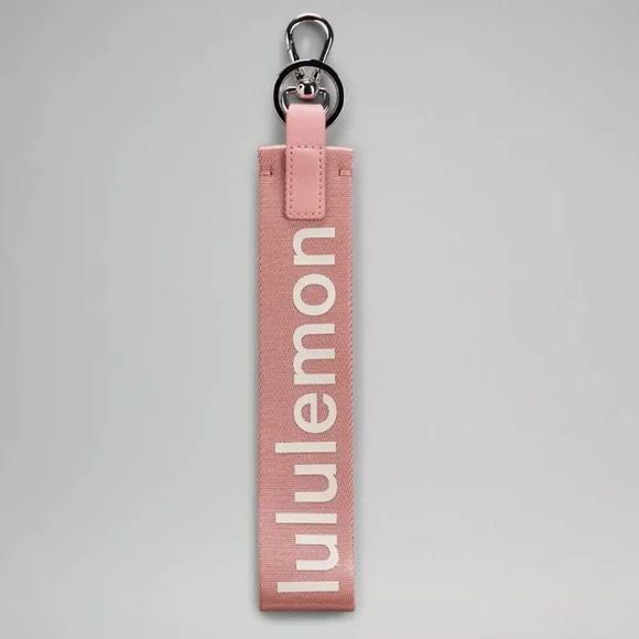 RARE - NWT Lululemon Never Lost Keychain Pink Pastel/White Opal - Picture 1 of 4